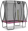 Trampolína s ochrannou sieťou Silhouette trampoline Pink Exit Toys 153*214 cm ružová