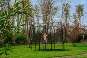 Trampolína s ochrannou sieťou Silhouette trampoline Exit Toys 244*366 cm čierna