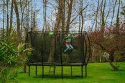 Trampolína s ochrannou sieťou Silhouette trampoline Exit Toys 244*366 cm čierna