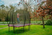 Trampolína s ochrannou sieťou Silhouette trampoline Pink Exit Toys 214*305 cm ružová