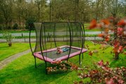 Trampolína s ochrannou sieťou Silhouette trampoline Pink Exit Toys 214*305 cm ružová