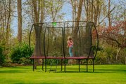 Trampolína s ochrannou sieťou Silhouette trampoline Pink Exit Toys 214*305 cm ružová