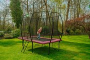 Trampolína s ochrannou sieťou Silhouette trampoline Pink Exit Toys 214*305 cm ružová