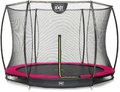 Trampolína s ochrannou sieťou Silhouette Ground Pink Exit Toys prízemná priemer 244 cm ružová
