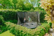 Trampolína s ochrannou sieťou Silhouette Ground Exit Toys prízemná priemer 366 cm čierna