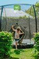 Trampolína s ochrannou sieťou Silhouette Ground Exit Toys prízemná priemer 366 cm čierna