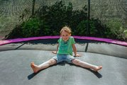 Trampolína s ochrannou sieťou Silhouette Ground Pink Exit Toys prízemná priemer 366 cm ružová