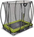 Trampolína s ochrannou sieťou Silhouette Ground Exit Toys prízemná 153*214 cm zelená