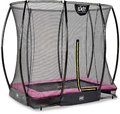 Trampolína s ochrannou sieťou Silhouette Ground Pink Exit Toys prízemná 153*214 cm ružová