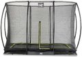 Trampolína s ochrannou sítí Silhouette Ground Exit Toys přízemní 214*305 cm černá
