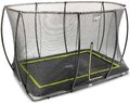 Trampolína s ochrannou sieťou Silhouette Ground Exit Toys prízemná 214*305 cm čierna