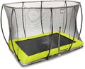 Trampolína s ochrannou sieťou Silhouette Ground Exit Toys prízemná 214*305 cm zelená