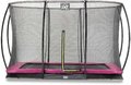 Trampolína s ochrannou sítí Silhouette Ground Pink Exit Toys přízemní 244*366 cm růžová