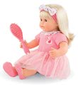 Bábika Adele s blond vlasmi Mon Grand Poupon Corolle 36 cm s modrými klipkajúcimi očami a hrebeňom