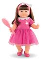 Bábika Alice s hnedými vlasmi Mon Grand Poupon Corolle 36 cm s hnedými klipkajúcimi očami a hrebeňom