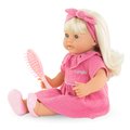 Bábika Jade Mon Grand Poupon Corolle s modrými klipkajúcimi očami a dlhé blond vlasy s hrebeňom 36 cm