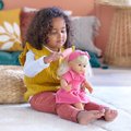 Bábika Jade Mon Grand Poupon Corolle s modrými klipkajúcimi očami a dlhé blond vlasy s hrebeňom 36 cm