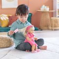 Bábika Jade Mon Grand Poupon Corolle s modrými klipkajúcimi očami a dlhé blond vlasy s hrebeňom 36 cm