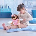 Bábika Julie Mon Grand Poupon Corolle s hnedými klipkajúcimi očami a dlhé hnedé vlasy s hrebeňom 36 cm