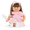 Bábika Julie Mon Grand Poupon Corolle s hnedými klipkajúcimi očami a dlhé hnedé vlasy s hrebeňom 36 cm