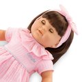 Bábika Julie Mon Grand Poupon Corolle s hnedými klipkajúcimi očami a dlhé hnedé vlasy s hrebeňom 36 cm