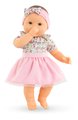 Bábika Mon Adorable Grand Poupon Blossom Garden Corolle s modrými klipkajúcimi očami špúliace ústočká so sukničkou 36 cm od 24 mes