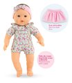 Bábika Mon Adorable Grand Poupon Blossom Garden Corolle s modrými klipkajúcimi očami špúliace ústočká so sukničkou 36 cm od 24 mes