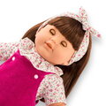 Bábika Julie Pink Grenadine Mon Grand Poupon Corolle s hnedými klipkajúcimi očami a dlhé hnedé vlasy s hrebeňom 36 cm