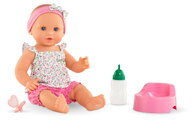 Bábika Emma pije a ciká Bath Baby Flowers Mon Grand Poupon Corolle s modrými klipkajúcimi očami a 3 doplnky 36 cm od 24 mes