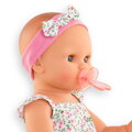 Bábika Emma pije a ciká Bath Baby Flowers Mon Grand Poupon Corolle s modrými klipkajúcimi očami a 3 doplnky 36 cm od 24 mes