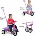 Trojkolka skladacia Folding Fun Trike 2in1 Pink smarTrike ružová s bezpečnostným pásom od 15 mes