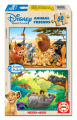 Drevené puzzle Leví Kráľ a Kniha džunglí Educa 2x 50 dielov od 5 rokov