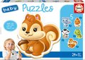 Baby puzzle Zvieratká s mačičkou Educa 5-obrázkové od 24 mes