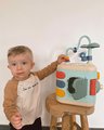 Didaktická kocka Explor Cube Little Smoby pre jemnú motoriku 5 strán a 13 funkcií so zvukom od 12 mes