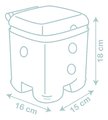 Didaktická kocka Kaboom Cube Little Smoby skladanie rôznych druhov zvieratiek pre jemnú motoriku s 15 doplnkami od 18 mes