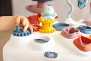 Didaktický stolík s vkladacími kockami Activity Table Little Smoby s aktivitami na vývoj jemnej motoriky od 12 mes