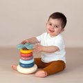 Didaktická pyramída Roly Poly Pyramid Little Smoby s 5 farebnými krúžkami od 12 mes