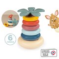 Didaktická pyramída Roly Poly Pyramid Little Smoby s 5 farebnými krúžkami od 12 mes