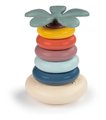 Didaktická pyramída Roly Poly Pyramid Little Smoby s 5 farebnými krúžkami od 12 mes