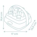 Didaktický košík s vkladacími kockami Shape Sorter Basket Little Smoby 8 rôznych tvarov s obrázkami zvieratiek od 12 mes