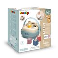 Didaktický košík s vkladacími kockami Shape Sorter Basket Little Smoby 8 rôznych tvarov s obrázkami zvieratiek od 12 mes