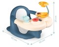 Scaun de baie Baby Bath Time Little Smoby cu ventuze și jucării de apă de la 6 luni