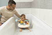 Sedátko do vaničky s magickou kvetinou Little Baby Bath Time Smoby s prísavkami a vodnou chobotnicou od 6 mes SM140408