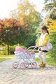 Hlboký kočík Carriage Mon Grand Poupon Corolle skladací pre 36-52 cm bábiku výškovo nastaviteľný s taškou