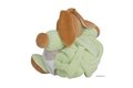 Plyšový zajačik Plume-Patchwork Green Rabbit Kaloo s hrkálkou 30 cm v darčekovom balení pre najmenších zelený