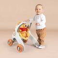 Didaktické chodítko a kočík Winnie the Pooh Baby Walker 3v1 Smoby s 25 cm plyšovou bábikou a brzdami od 12 mes
