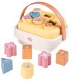 Didaktický košík Winnie the Pooh Sorter Basket Smoby so 8 vkladacími kockami od 12 mes