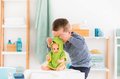 Oblečenie Bathrobe Frog Mon Grand Poupon Corolle pre 36 cm bábiku od 24 mes