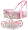 Hlboký kočík s taškou na prebaľovanie Carriage Floral Corolle skladací pre 36-52 cm bábiku výškovo nastaviteľný