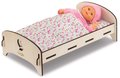 Drevená postieľka Wooden Bed Floral Corolle pre 30-36 cm bábiku